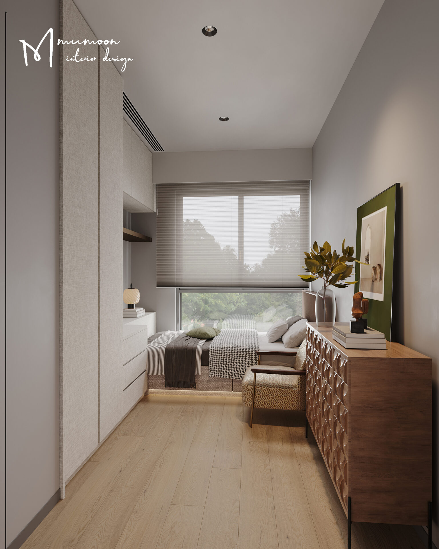 莯月室內設計_意居_臥室_優雅恬靜